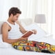 thumbnail image 5 of Balery Cars Pantalones de pijama para hombre, pijama ultraligero, pantalón de descanso-3X-Large, 5 of 6
