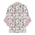 thumbnail image 4 of Blouses for women dressy casual Polyester Soft Clothing XL Pink womens blouses, 4 of 5
