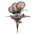 thumbnail image 3 of 32.28in Artificial Caladium Plant Lifelike Pink Faux 14 Leaves for Living Room Home Garden Wedding Decor, 3 of 4