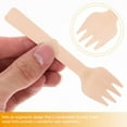 thumbnail image 2 of CUITING Cocktail Forks Mini Fork and Spoon Flatware Disposable Wood 10.30X2.50X0.50CM 100 Pcs, 2 of 6