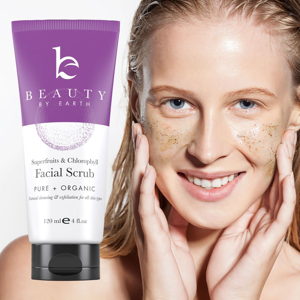Beauty By Earth Bio-Microdermabrasion Peeling – Natürliches Gesichtswaschgel Für Alle Hauttypen