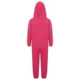 thumbnail image 6 of TiaoBug Kids Boys Girls Casual Sport Suit Long Sleeve Drawstring Pullover Sweatshirts with Sweatpants Tracksuits Set Hot Pink 8-9, 6 of 7