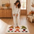 thumbnail image 5 of Zynviq Maple Leaf Area Rugs Thanksgiving 15.7" X 23.6" Throw Rug Polyester Washable Multicolor Rectangular Dwarf Small Rug for Sofa, 5 of 6