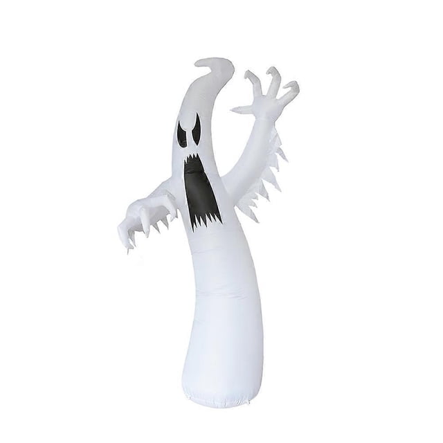 Halloween Inflatable 1 Ghost 3.6m Inflatable White Ghost with LED Lights for Outdoor Garden Lawn Yard Decoration