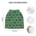 thumbnail image 6 of Fotbe Christmas Dachshund Pattern Car Seat Covers for Babies, Nursing Breastfeeding Cover Infant Carseat Canopy, Soft Stretchy Carrier Cover, 6 of 9