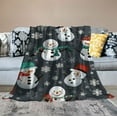 thumbnail image 2 of HENGT  Sherpa Christmas Throw Blanket, Fuzzy Fluffy Soft Cozy Blanket, Flannel Plush Blanket for Couch Bed Sofa, 2 of 6
