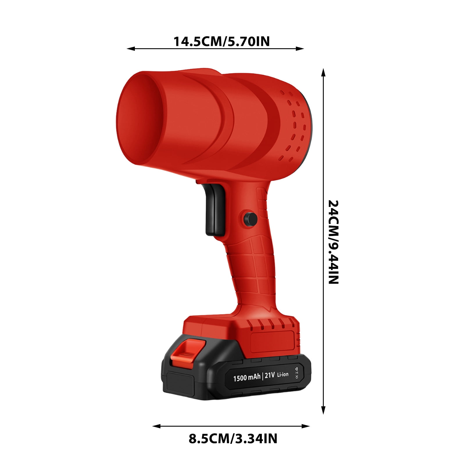 Cordless Leaf Blower, Electric Cordless Turbo Blower, 6 Gears Wind Speed, Violent Turbo Fan for Outdoor Car Wash Dusting Snow Blower