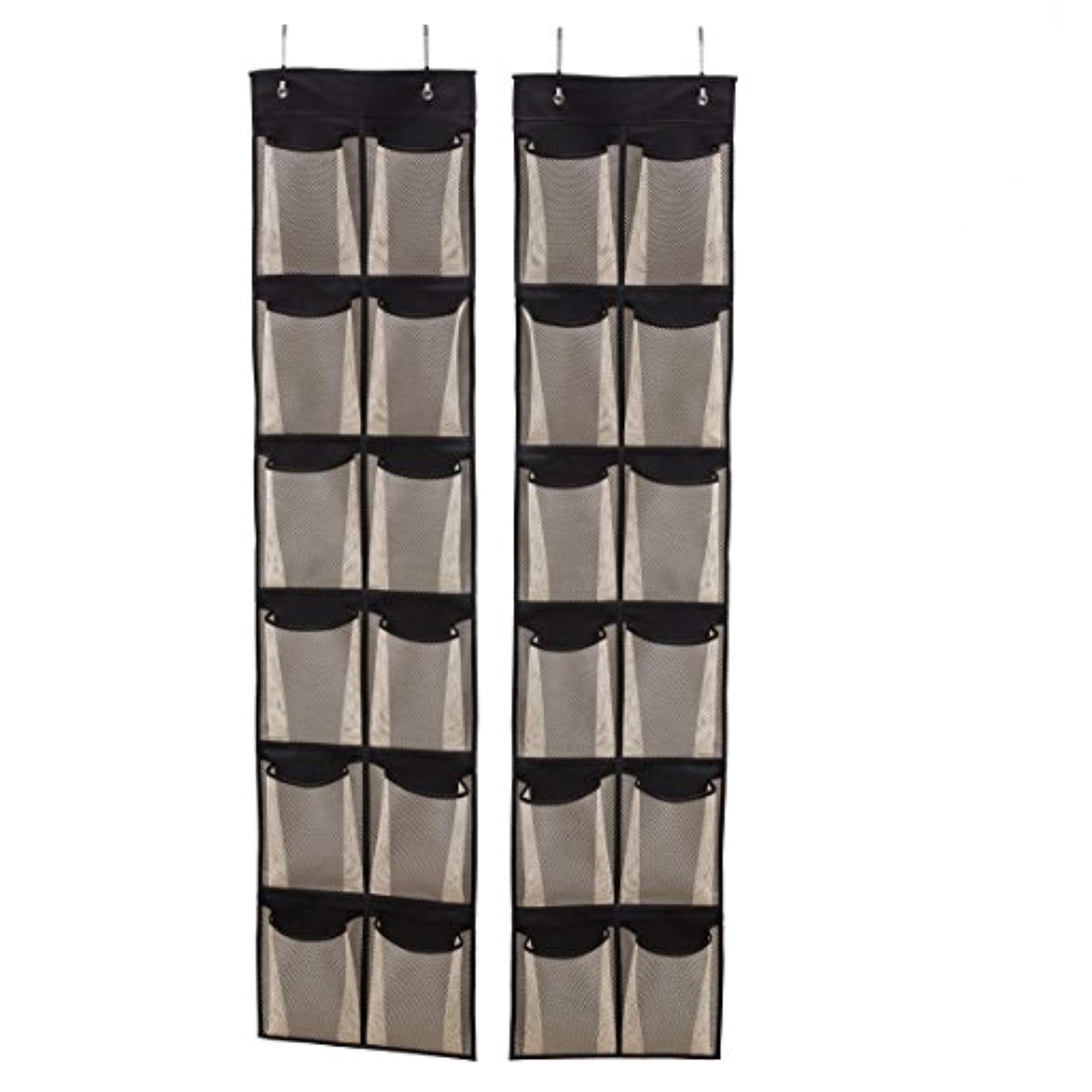 Aspire Shoe Organizers 12 Large Mesh Pockets in Black Aspire Shoe Organizers 12 Large Mesh Pockets in Black