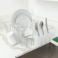 thumbnail image 3 of Mainstays Stainless Steel Kitchen Dish Drying Rack and Drainer, Rust-Resistant Countertop Dish Rack Organizer for Plates, Bowls, Cups and Utensils, 3 of 8