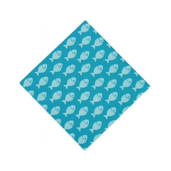 Little Fisherman Beverage Napkins - Party Supplies - 16 Pieces