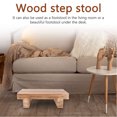 thumbnail image 5 of Wooden Step Stool, Wood Step Stool Wood Step Stool Perfect for High Beds, for Kitchen,Bathroom, 5 of 5