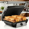thumbnail image 2 of 1200W Indoor Grill & Sandwich Maker - Non-Stick Grill Surface, Dual-Sided Heating with Even Heat Distribution, Electric toaster grill with Press - for Burgers, Steaks, Sandwiches, Vegetables, 2 of 9
