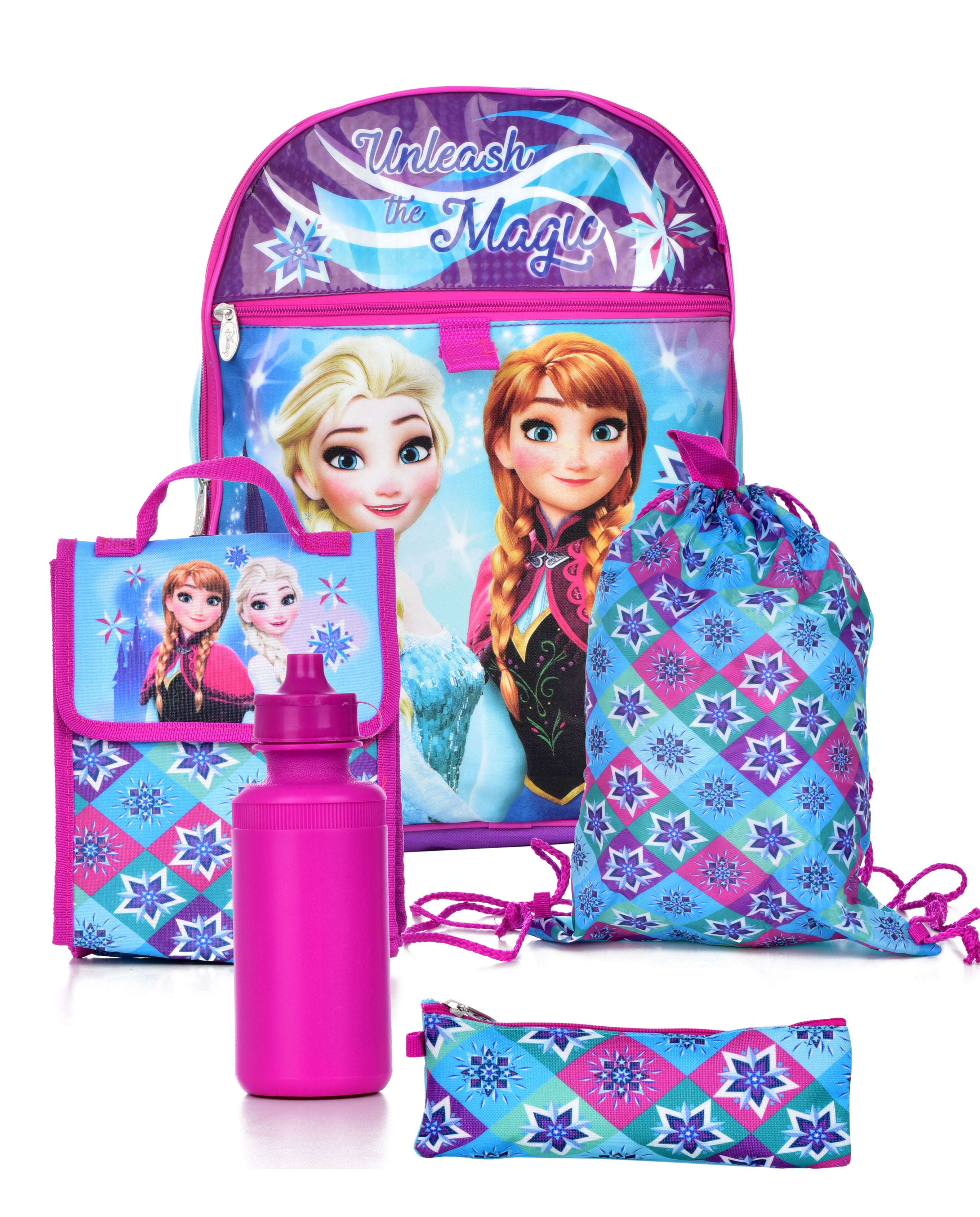 Disney Girls' Frozen 5 Pc Set Backpack