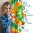 thumbnail image 3 of Blackout Kids Curtains,Colorful Rainbow Tie Dye Spiral Pattern Childrens Insulated Curtains Set Of 2,Bedroom Essentials,Toddler Room Decor 42"x63", 3 of 5