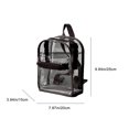 thumbnail image 3 of LHNFT Clear Mini Backpack Stadium Approved 12x12x6 Clear Bag Transparent Small Backpacks, 3 of 7