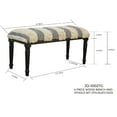 thumbnail image 2 of 4 Piece Wood Bench And Stools Set (Tousled Geo), 2 of 3