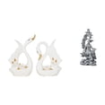 thumbnail image 1 of Elegante juego de figuras de cerámica de cisne y Guan Yin para decoración Feng Shui de estanterías, armarios, oficinas, dormitorios, salas de estar y, 1 of 8