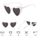 thumbnail image 4 of Gafas de sol con forma de corazón para mujer, gafas retro estilo ojo de gato vintage, 4 of 4