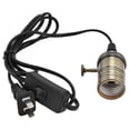thumbnail image 4 of E27/E26 Vintage lámpara colgante enchufe decorativo retro colgante soporte de luz con interruptor de enchufe enchufe de EE. UU. 110-240 V bronce verde, 4 of 14
