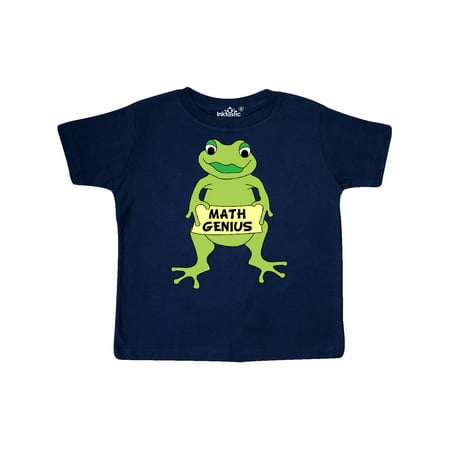 

Inktastic Math Genius Frog Gift Toddler Boy or Toddler Girl T-Shirt