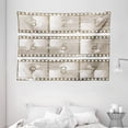thumbnail image 1 of Numbers Decor Tapestry, Vector Style Illustration of Countdown Numbers on a Film Strip Pattern, Wall Hanging for Bedroom Living Room Dorm Decor, 80W X 60L Inches, Umber Warm Taupe, by Ambesonne, 1 of 2