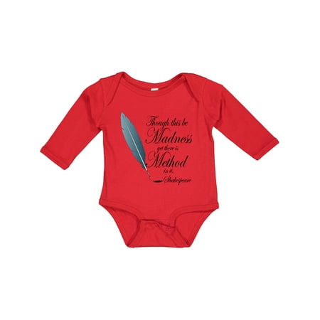 

Inktastic Shakespeare Hamlet Madness Gift Baby Boy or Baby Girl Long Sleeve Bodysuit