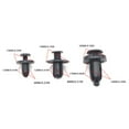 thumbnail image 3 of Binmer Automotive Plastic Expansion Through Screw Buckle Mudguard Trunk Clip 160pc, 3 of 8