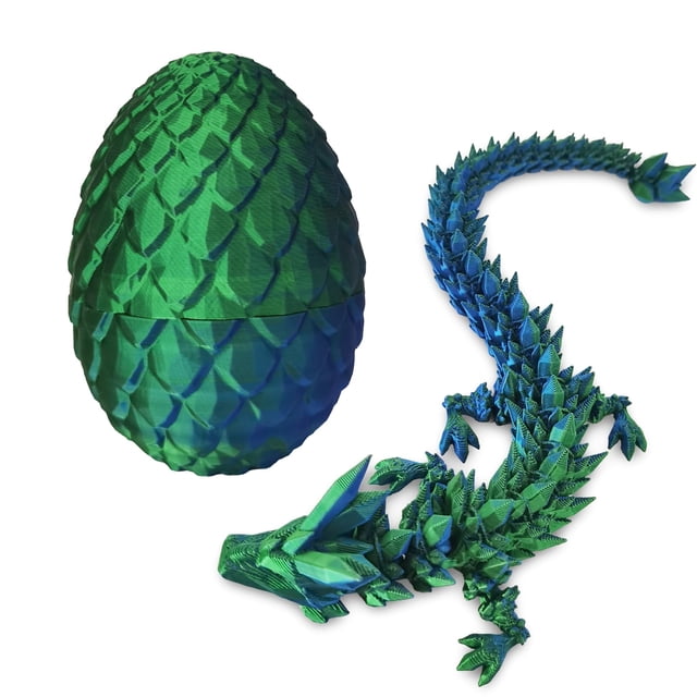 Huevo de dragón KyootelFV de Fidget Toy con impresión 3D de dragón articulado