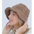 thumbnail image 5 of CoCopeaunt Women Slouchy Chunky Beanie Pompom Skull Bucket Hat Knit Warm Soft Trendy Fisherman Hat, 5 of 6