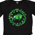 thumbnail image 4 of Inktastic St Patricks Day Shamrock Truck Boys Long Sleeve Baby Bodysuit, 4 of 5