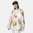 thumbnail image 3 of Yiaed Avocado Lovers Print Sun Shirts UPF 50+ Protection Hoodie Rash Guard Shirt UV Shirt Long Sleeve Fishing Outdoor Lightweightase-Small, 3 of 5