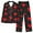 Black#02, variant on Purcolt Womens Plaid Cotton Pajamas Set Long Sleeve Button Down Sleepwear 2 Piece Soft Pjs Sets Lounge Sets with Pocket