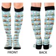 thumbnail image 4 of FORMRS Womens Knee High Socks Casual Long Thick Travel Daily Wear, 2 Pairs, Cartoon Train Pattern, 4 of 6