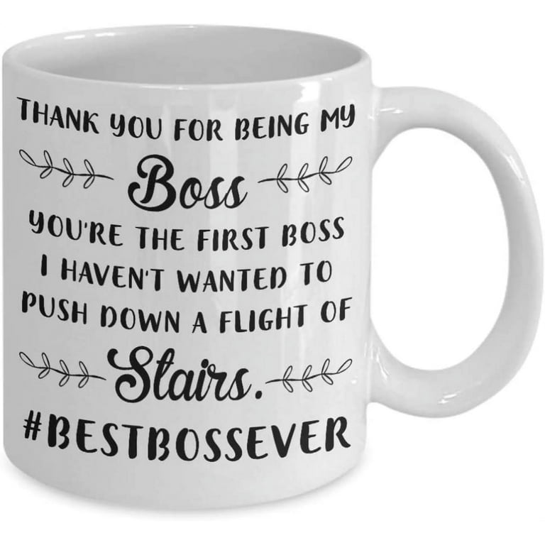 Thank You Boss - Boss Gag Gift - Best Boss Ever Mug - Funny Gifts For Boss  - Best Boss Mug - Best Boss Coffee Mug - Boss Mug - Christmas Cup