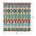 thumbnail image 5 of Boho Floral Shower Curtain 72x72 Inches - Tropical Leaves, Vintage Botanical Print, Waterproof Fabric for Chic Bathroom Decor, Modern Farmhouse & Bohemian Style, 5 of 5