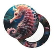 thumbnail image 2 of Balery Ocean Seahorse Fundas de asiento para taburete de bar redondo de tela de terciopelo ajustables que protegen de arañazos y manchas para sillas de 14 a 17 pulgadas.-12 inch, 2 of 7