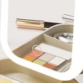 thumbnail image 4 of Caja Almacenamiento Maquillaje Con Espejo LED Estuche Cosméticos Portátil Regulable () Rosa, 4 of 5