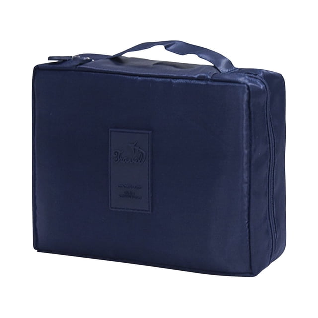 Portable Portable Makeup Bag With Large Capacity, And Multi Compartment Travel Toiletries Storage Bag