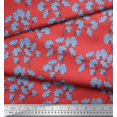 thumbnail image 2 of Soimoi polyester Crepe Fabric Yellow Blue Flower Floral Decor Fabric Printed Yard 52 Inch Wide, 2 of 3