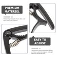 thumbnail image 3 of OUNONA Black Guitar Capo Zinc Alloy Tone Clamp for Acoustic and Electric Guitars, 3 of 7