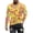 Yellow, variant on Penkiiy Chinese Style Big Peony Red Top for Men Men's Floral Printing Round Neck Long Sleeve Tops T-shirt Fitness AAnd Leisure Blouse
