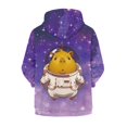 thumbnail image 2 of chaqlin Capybara Hoodies for Girls 8-10 Fall Full-Zip Hooded Jacket Galaxy Print Long Sleeve Hoodie Sweatshirt Kids School Coat with Pockets, 2 of 7