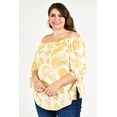 thumbnail image 1 of Blusa Roman Fashion Escote Campesino Talla Extra Beige 42, 1 of 7
