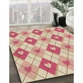 thumbnail image 3 of Ahgly Company Machine Washable Indoor Rectangle Transitional Deep Peach Orange Area Rugs, 2' x 3', 3 of 7