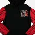thumbnail image 5 of Friday the 13th Double-Sided Adult Red And Black Hoodie, 5 of 7