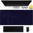 thumbnail image 2 of Topographic Contour Gaming Mouse Pad - Large Desk Mat Non-Slip Rubber Base, Ideal for Office, Home Desk Accessories, Decor, 31.5"L x 11.8"W, 2 of 6