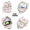 thumbnail image 5 of FORMRS Mini Backpack Purse for Women Travel Daypack Casual Shoulder Bag, Hand Drawn Hearts, 5 of 7