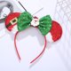 thumbnail image 1 of Diadema con lazo y orejas de ratón navideñas, aro para el pelo con lentejuelas, decoración de princesa para fiesta con purpurina, accesorios para disfraz de Cosplay para niñas y mujeres, 1 of 4