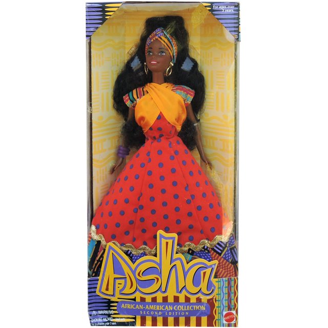 Muñeca Barbie Asha, colección afroamericana, 30 cm, 2ª edición