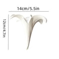 thumbnail image 5 of 10 Pieces Lightweight EVA Foam Lily Heads In Two Different Sizes, Pure White Hanging Floral Ornament for Wedding Ceiling Backdrop and Indoor Outdoor Party Scene Layout, 5 of 7